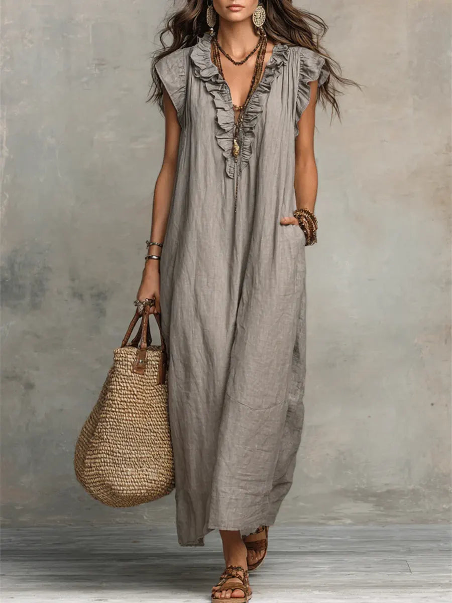 chloe boho dress Nalina™ accessories-eoysale1226 Stolen Stores MINI RUFFLE 34 inch size:5XL