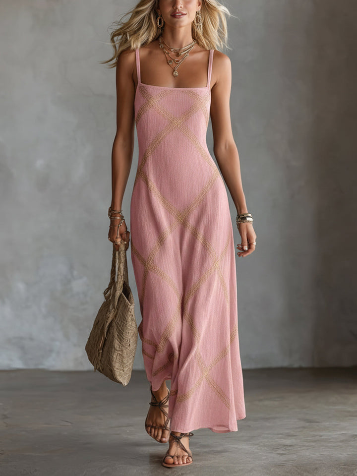 Lucy™ | Geometric Print Maxi Dress