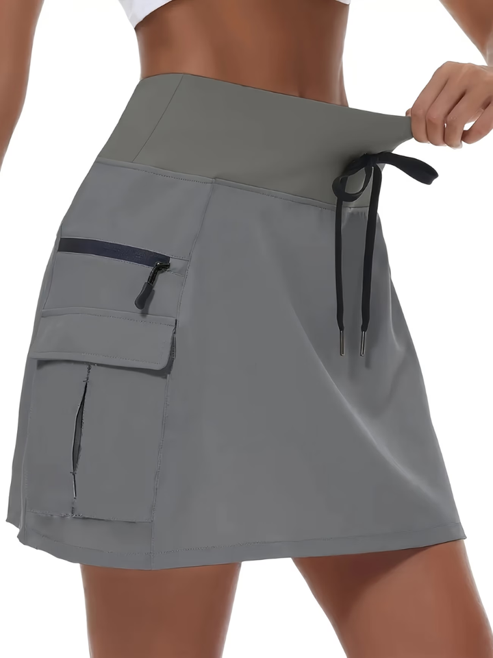 Reese™ | High-Waisted Built-In Shorts Tennis Skort