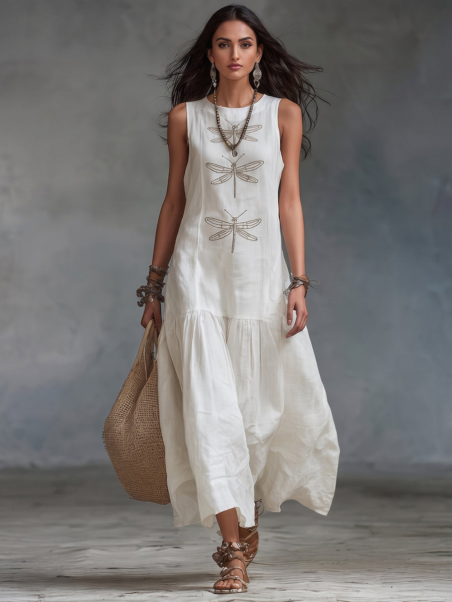 Fiona™ | Sleeveless Flowy Maxi Dress