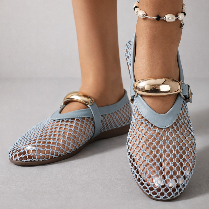 Dahlia™ | Round Toe Mary Jane Ballet Flats