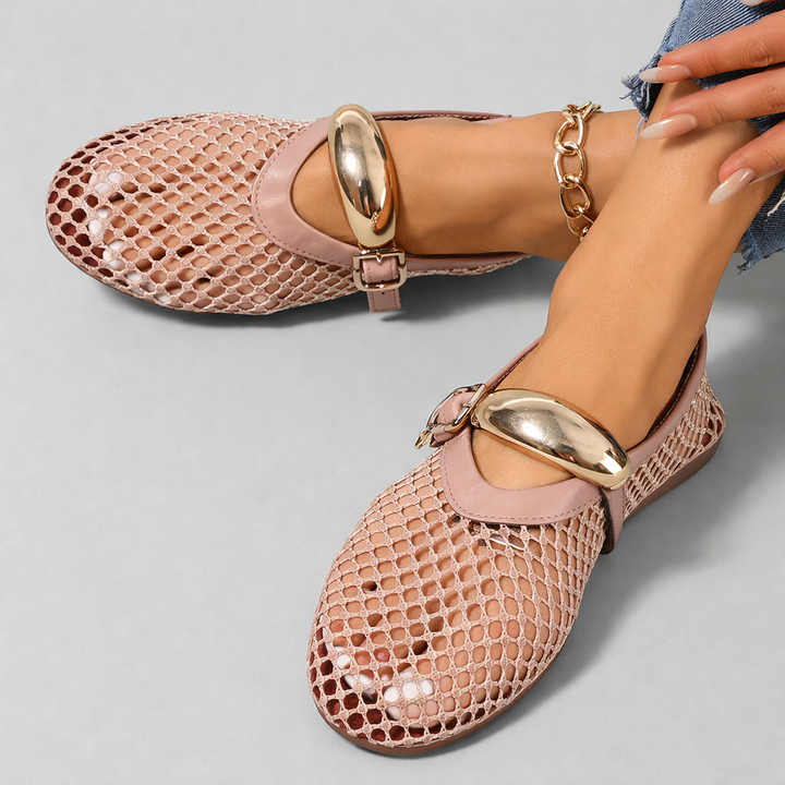 Dahlia™ | Round Toe Mary Jane Ballet Flats