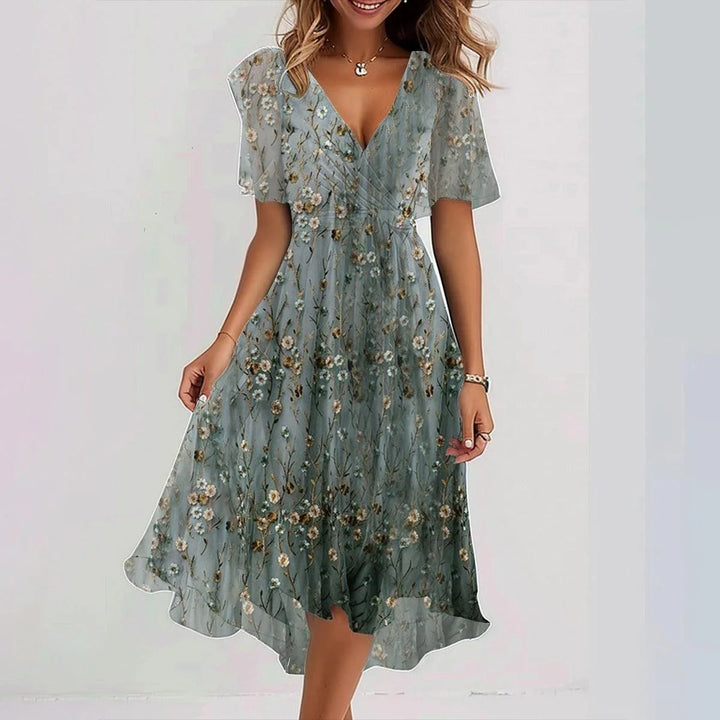 LAVINA™ – Vibrant Boho Midi Dress