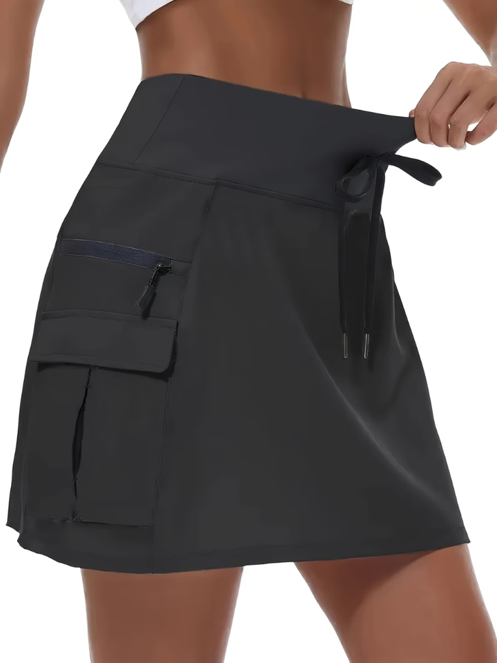 Reese™ | High-Waisted Built-In Shorts Tennis Skort
