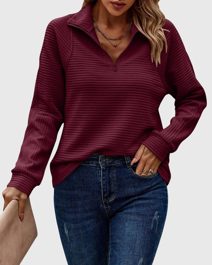 Everly™ | Elegant Zip Up Sweater