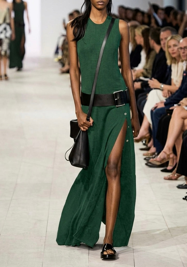 Valessia™ | Elegant Belted Dress
