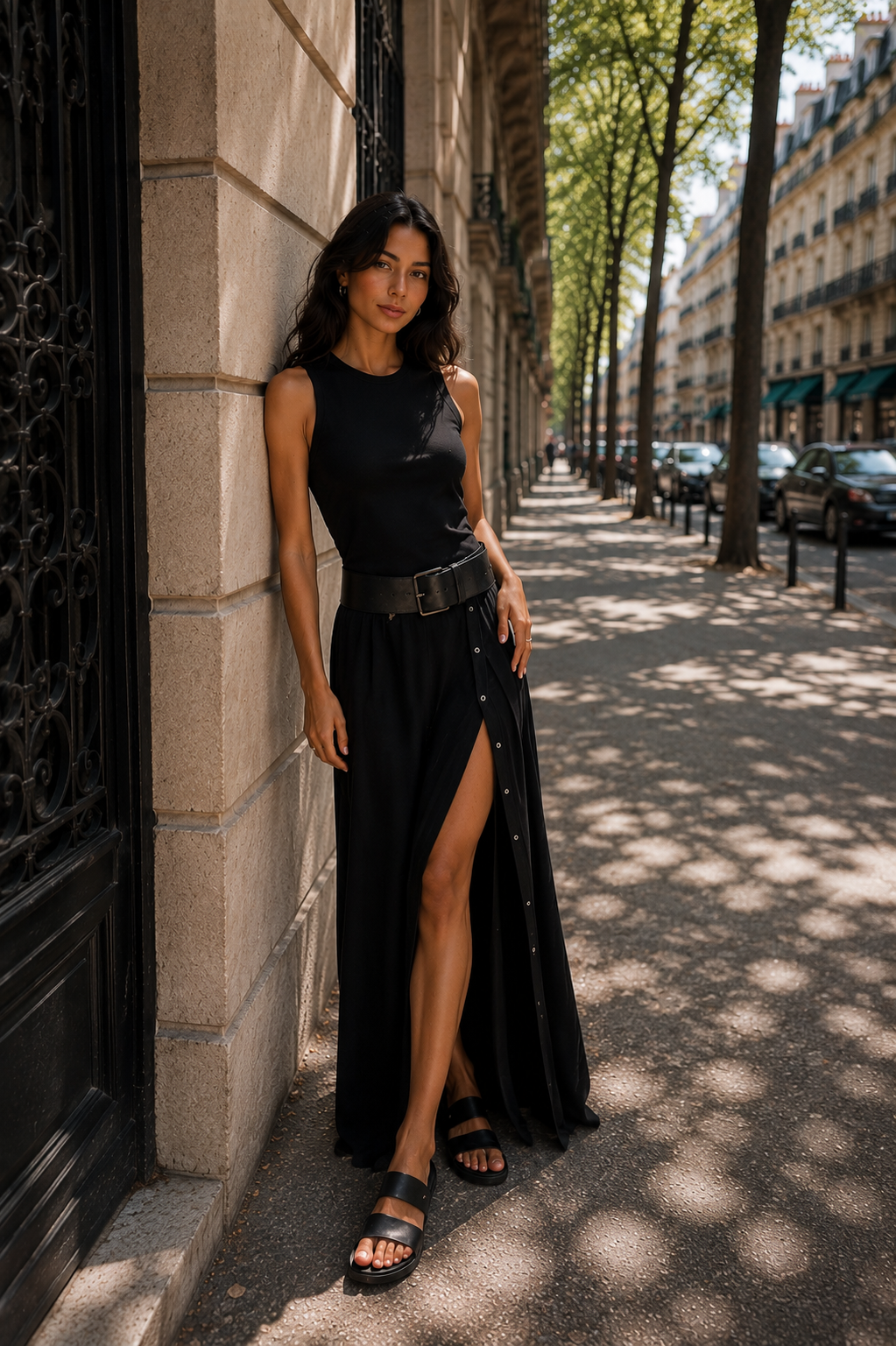 Valessia™ | Elegant Belted Dress
