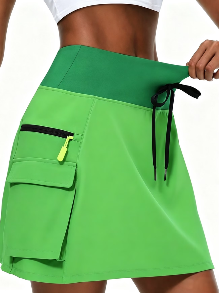 Reese™ | High-Waisted Built-In Shorts Tennis Skort