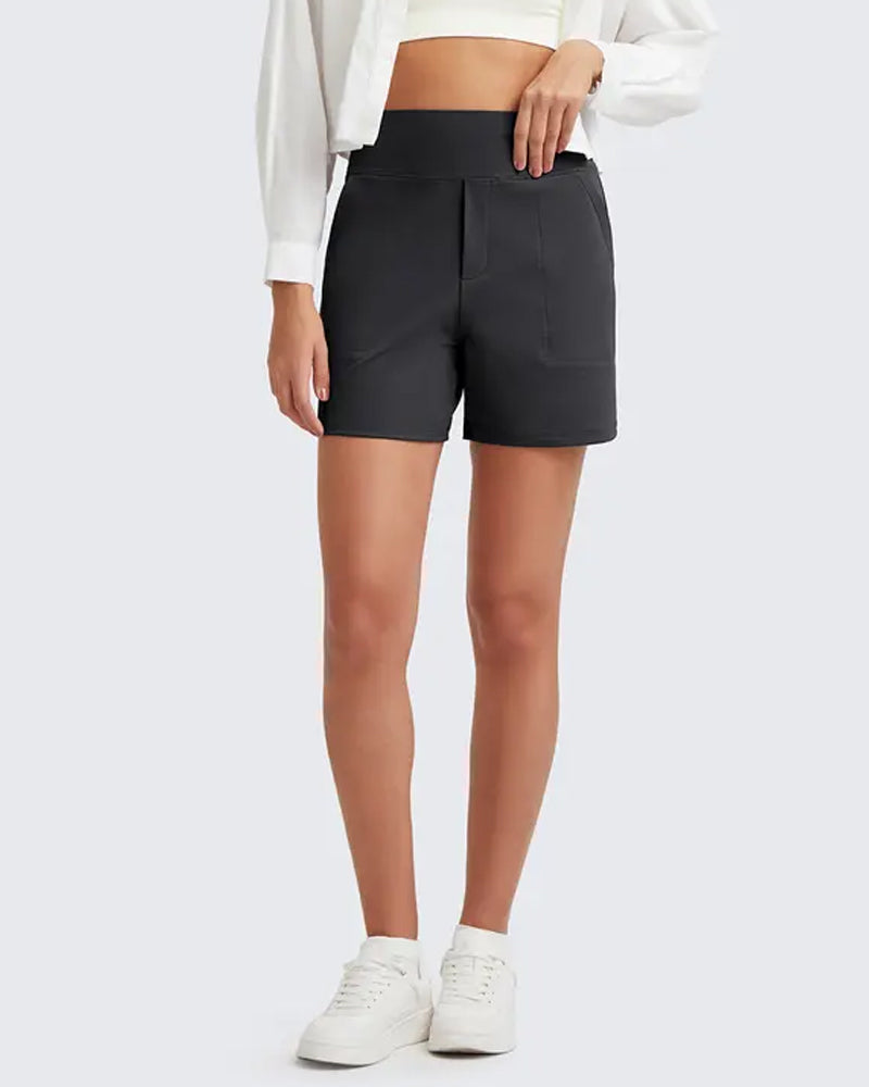 Kaelis™ | High-Waisted Running Shorts