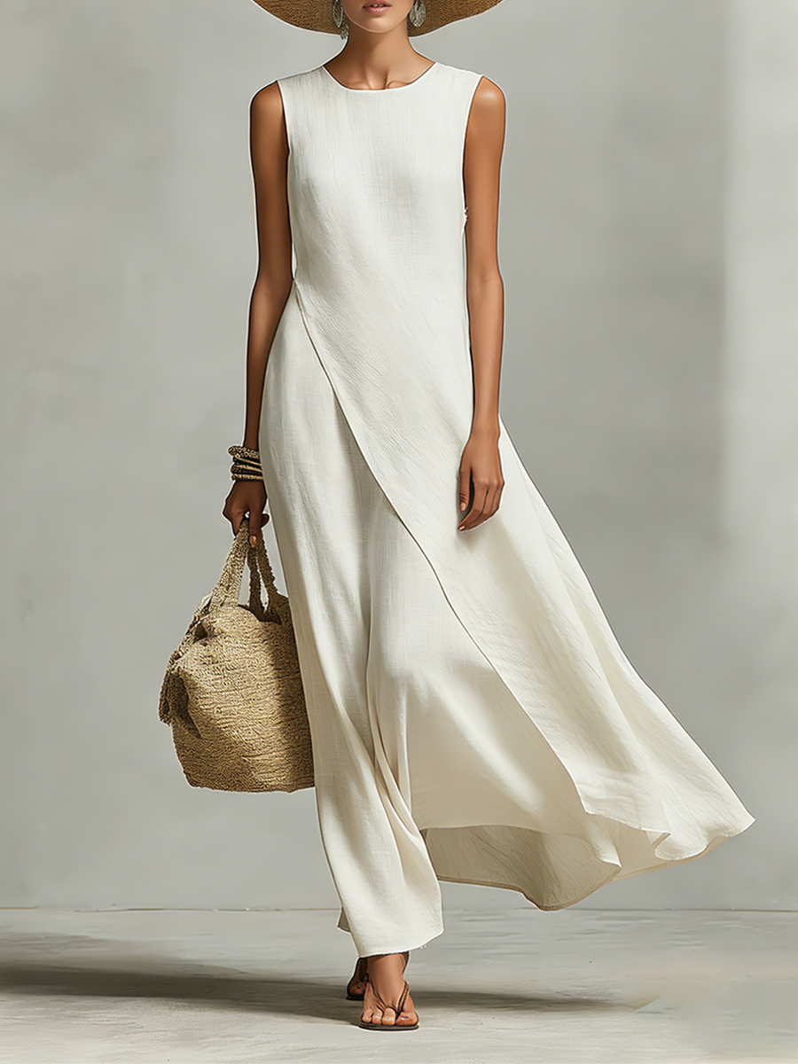 Nova™ | Ivory Loose Fit Maxi Dress