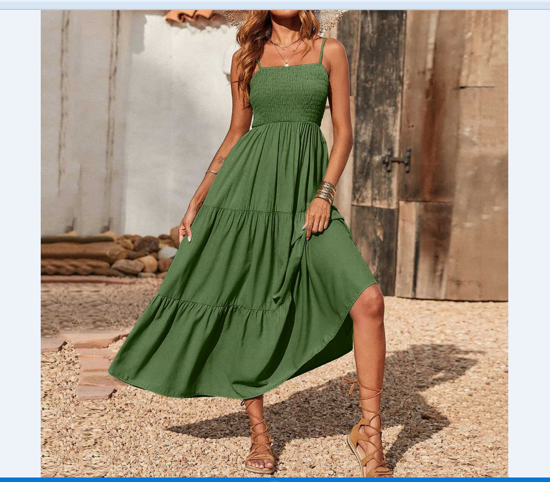 FIORELLE™ – Vintage Shirred Sundress