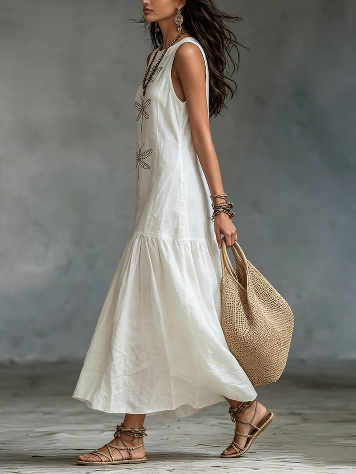 Fiona™ | Sleeveless Flowy Maxi Dress
