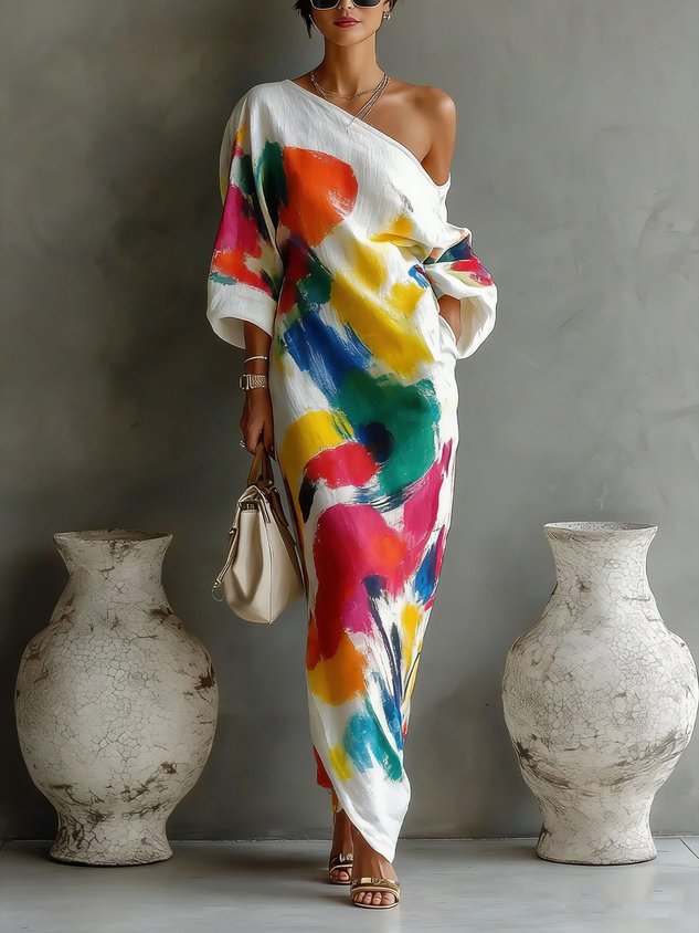 Thea™ | Elegant Flowy Maxi Dress