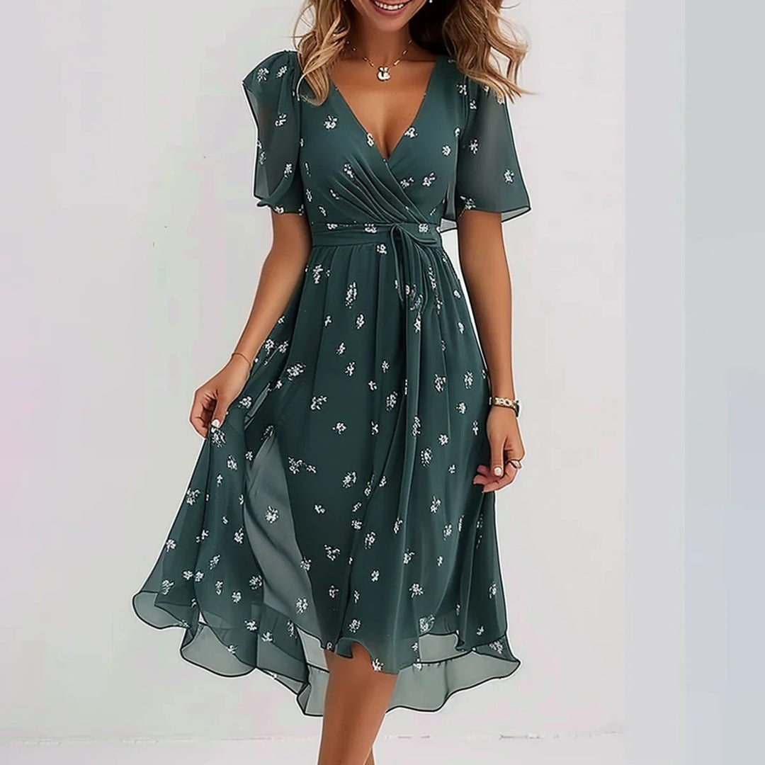 LAVINA™ – Vibrant Boho Midi Dress