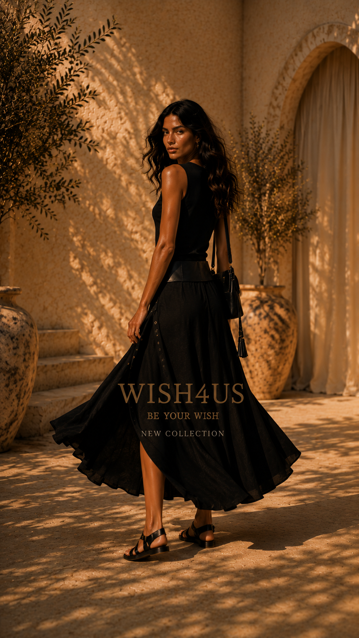 Valessia™ | Elegant Belted Dress