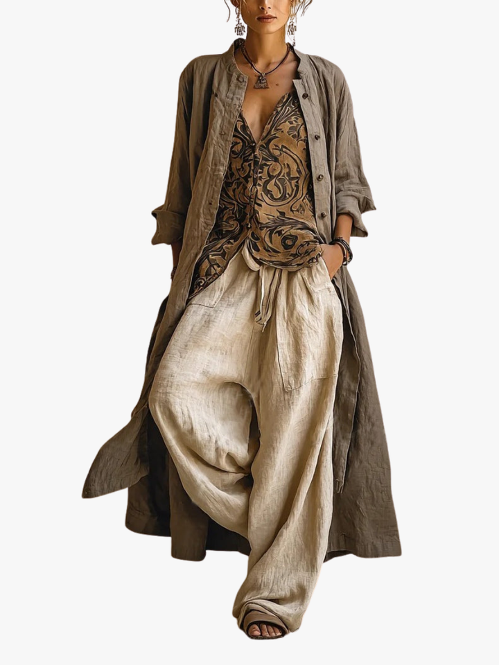 Hannah™ | THREE-PIECE LINEN SET