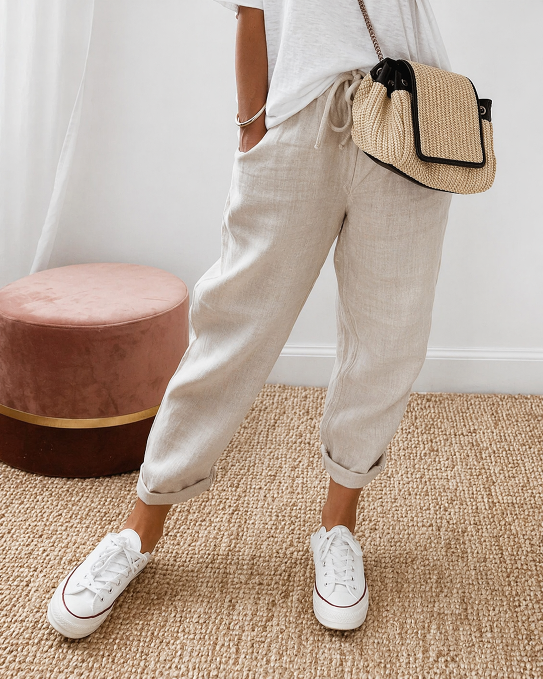Alenya™ | Relaxed Wide-Leg High-Rise Trousers