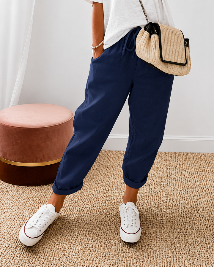 Alenya™ | Relaxed Wide-Leg High-Rise Trousers