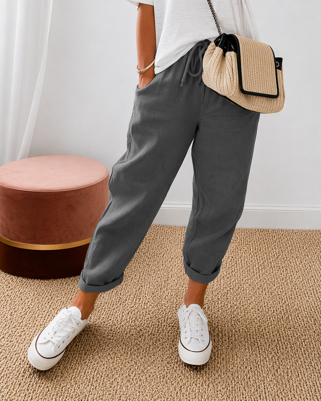 Alenya™ | Relaxed Wide-Leg High-Rise Trousers