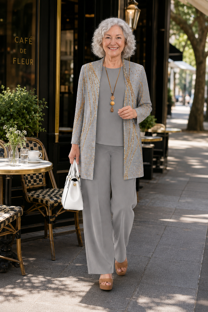 Celina - Golden Radiance Three-Piece Set