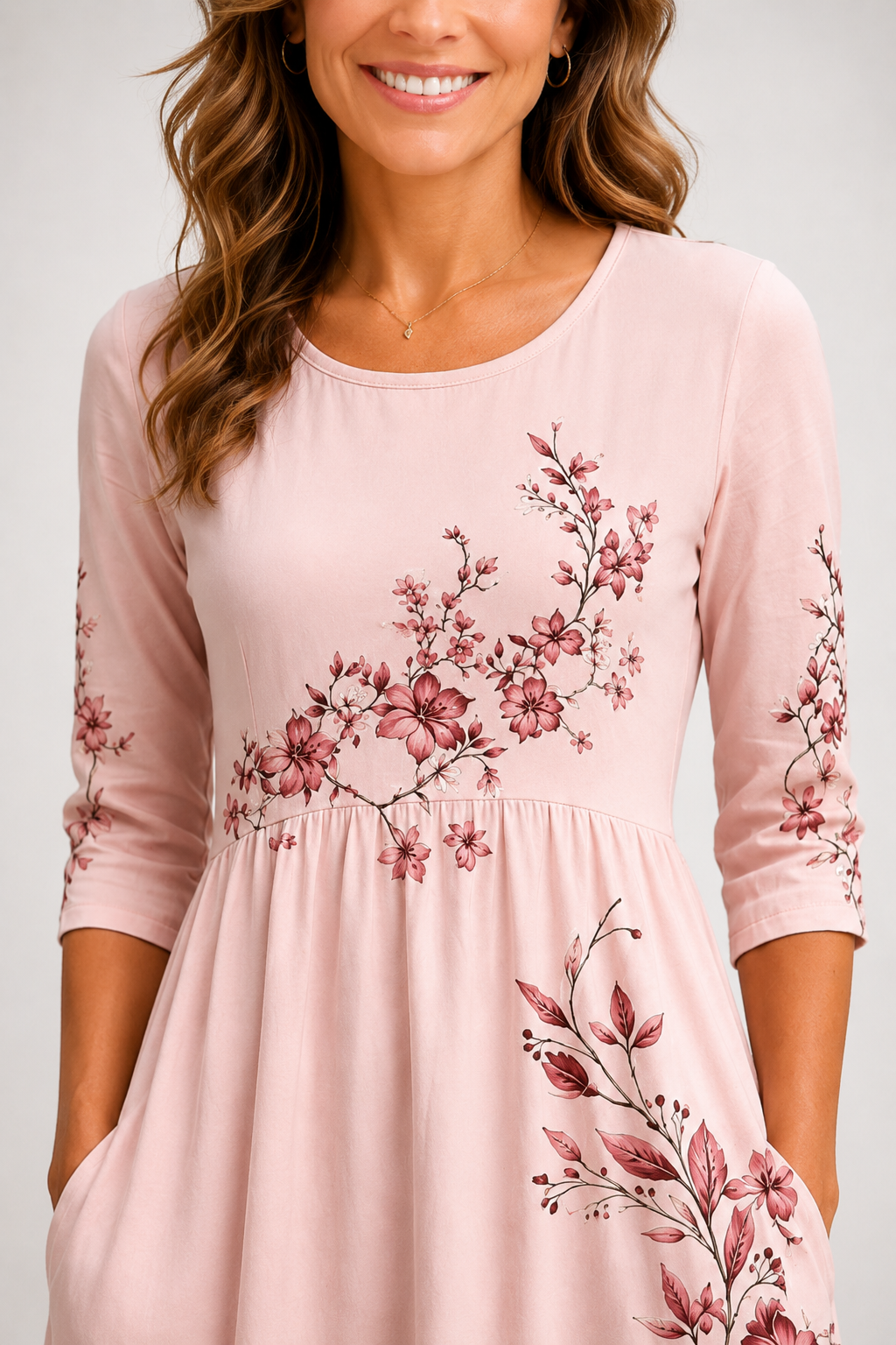 Liora-Floral Midi Dress