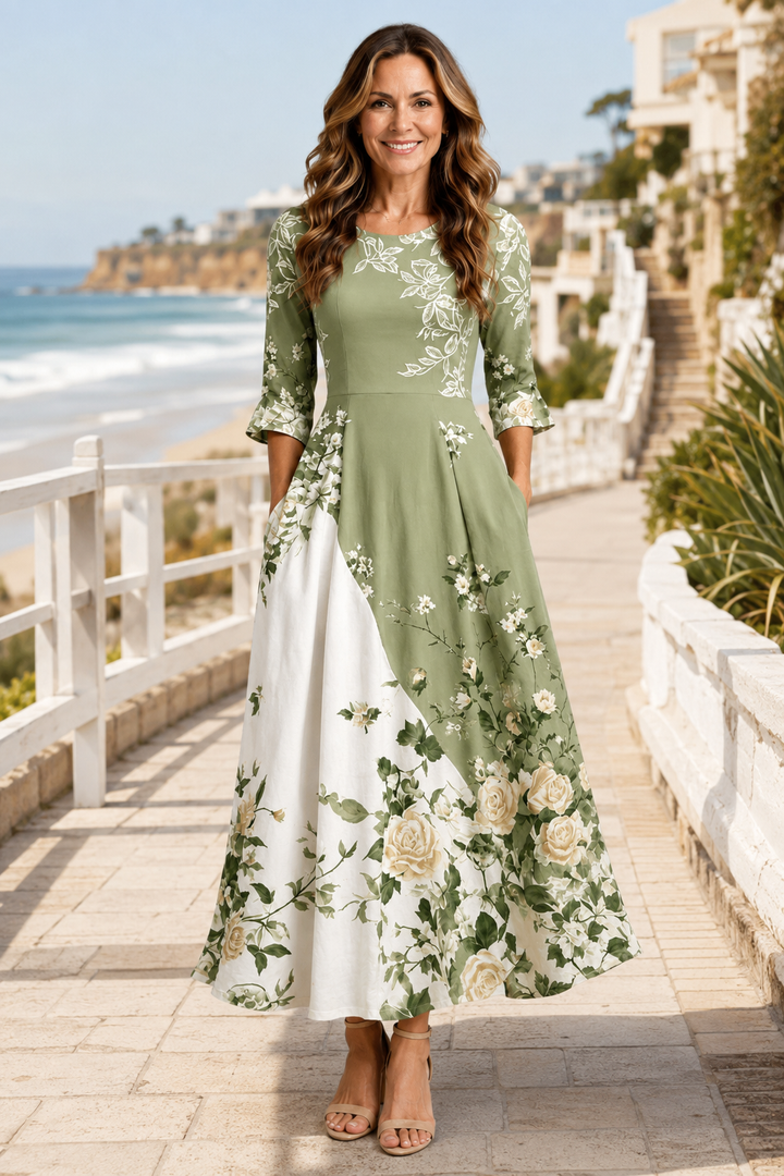 Vivienne-Botanical Maxi Dress