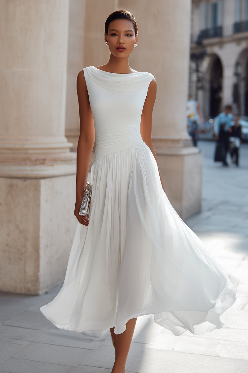 Anna™ | Elegant Midi Occasion Dress