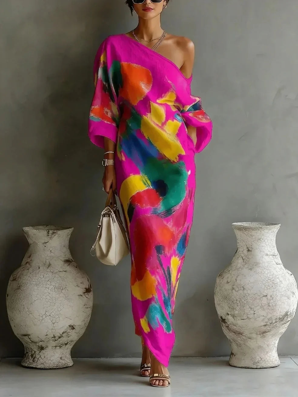 Thea™ | Elegant Flowy Maxi Dress