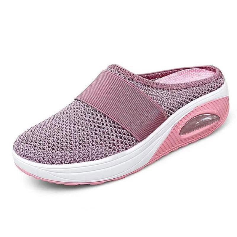 Samantha™ | Breathable Cushioned Slip-On Mules