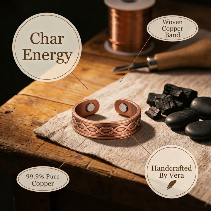 Chloé's Char Copper Ring