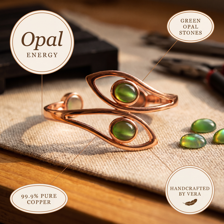 Chloé's Opal Copper Bracelet