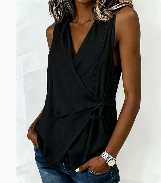 Novalie™ | Sleeveless V-Neck Blouse