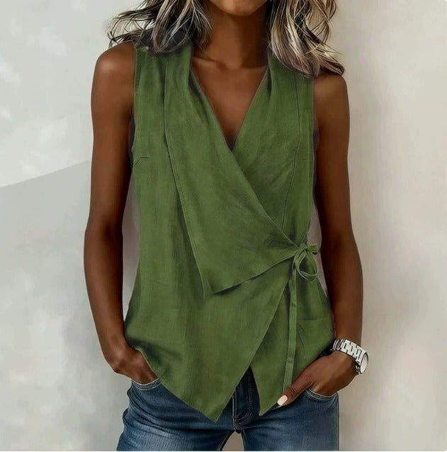 Novalie™ | Sleeveless V-Neck Blouse