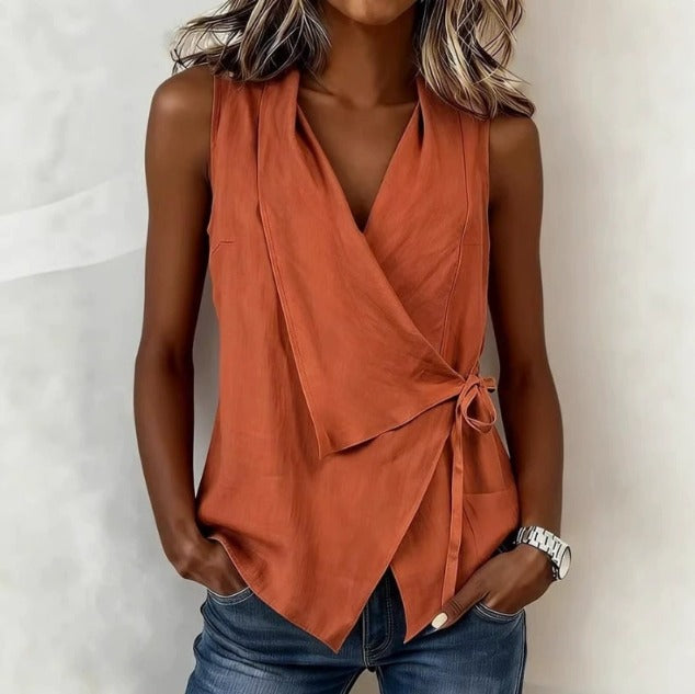 Novalie™ | Sleeveless V-Neck Blouse