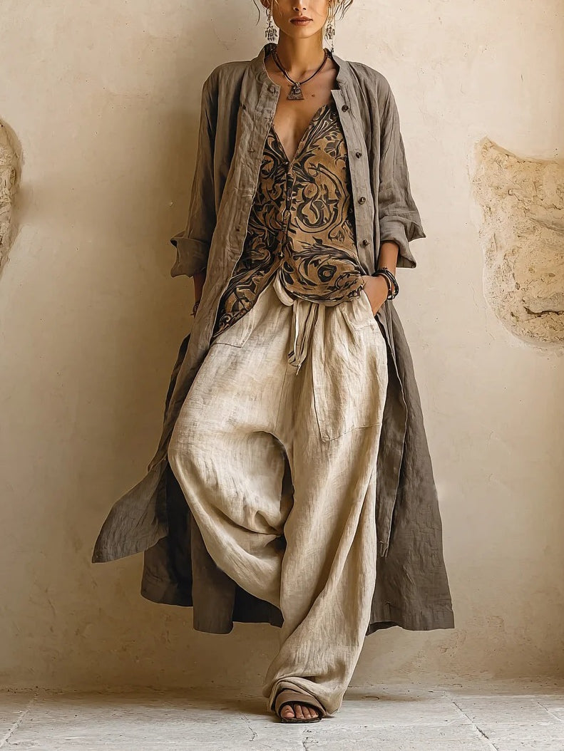 Hannah™ | THREE-PIECE LINEN SET