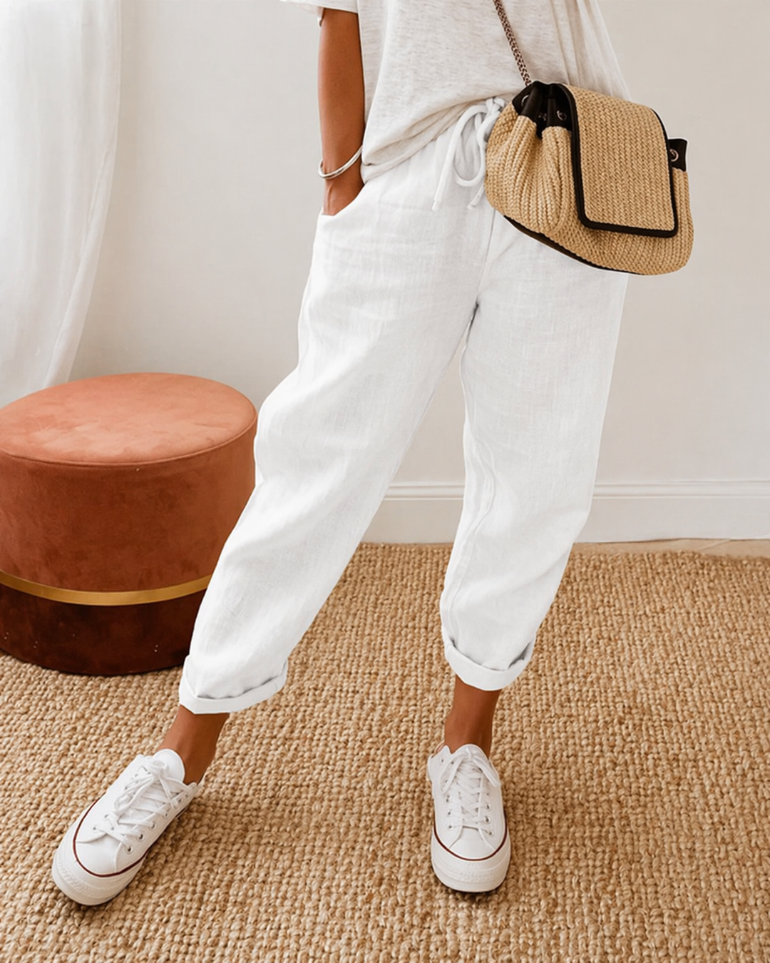 Alenya™ | Relaxed Wide-Leg High-Rise Trousers