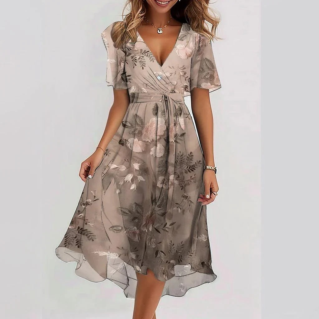LAVINA™ – Vibrant Boho Midi Dress