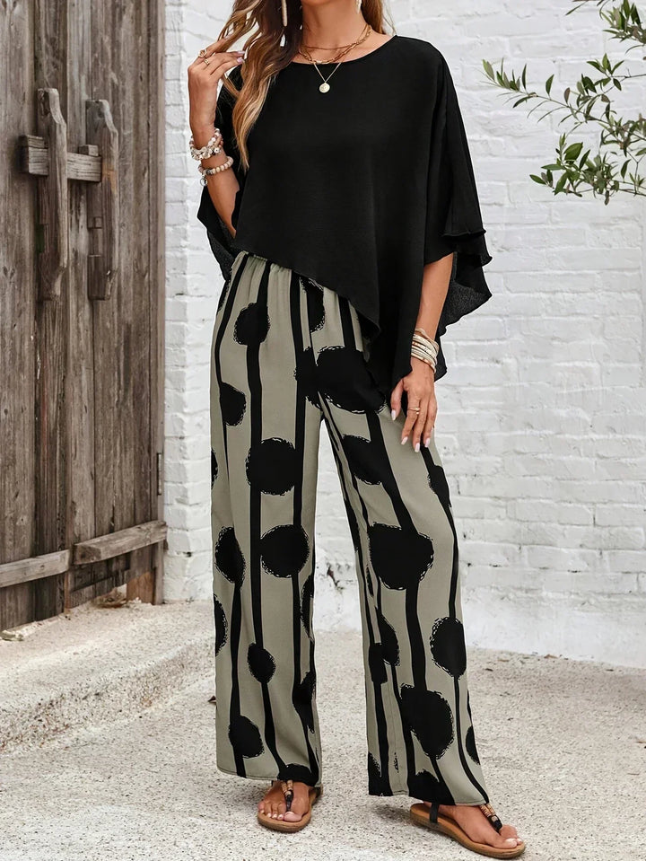 Elowen™ | Elastic Waist Relaxed Fit Two-Piece Set