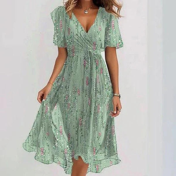 LAVINA™ – Vibrant Boho Midi Dress