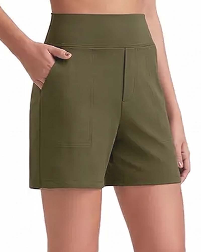 Kaelis™ | High-Waisted Running Shorts
