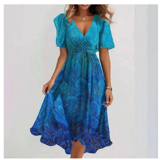 LAVINA™ – Vibrant Boho Midi Dress