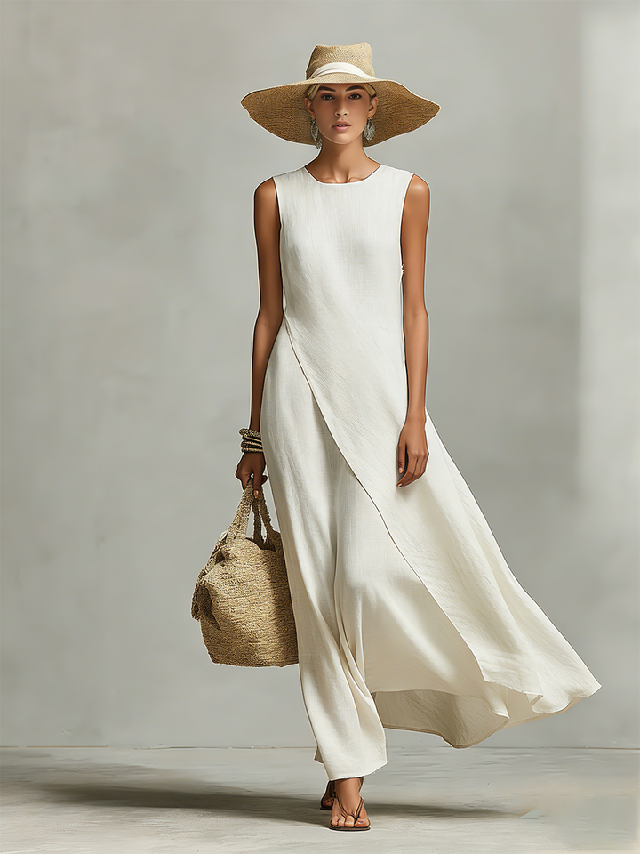 Nova™ | Ivory Loose Fit Maxi Dress