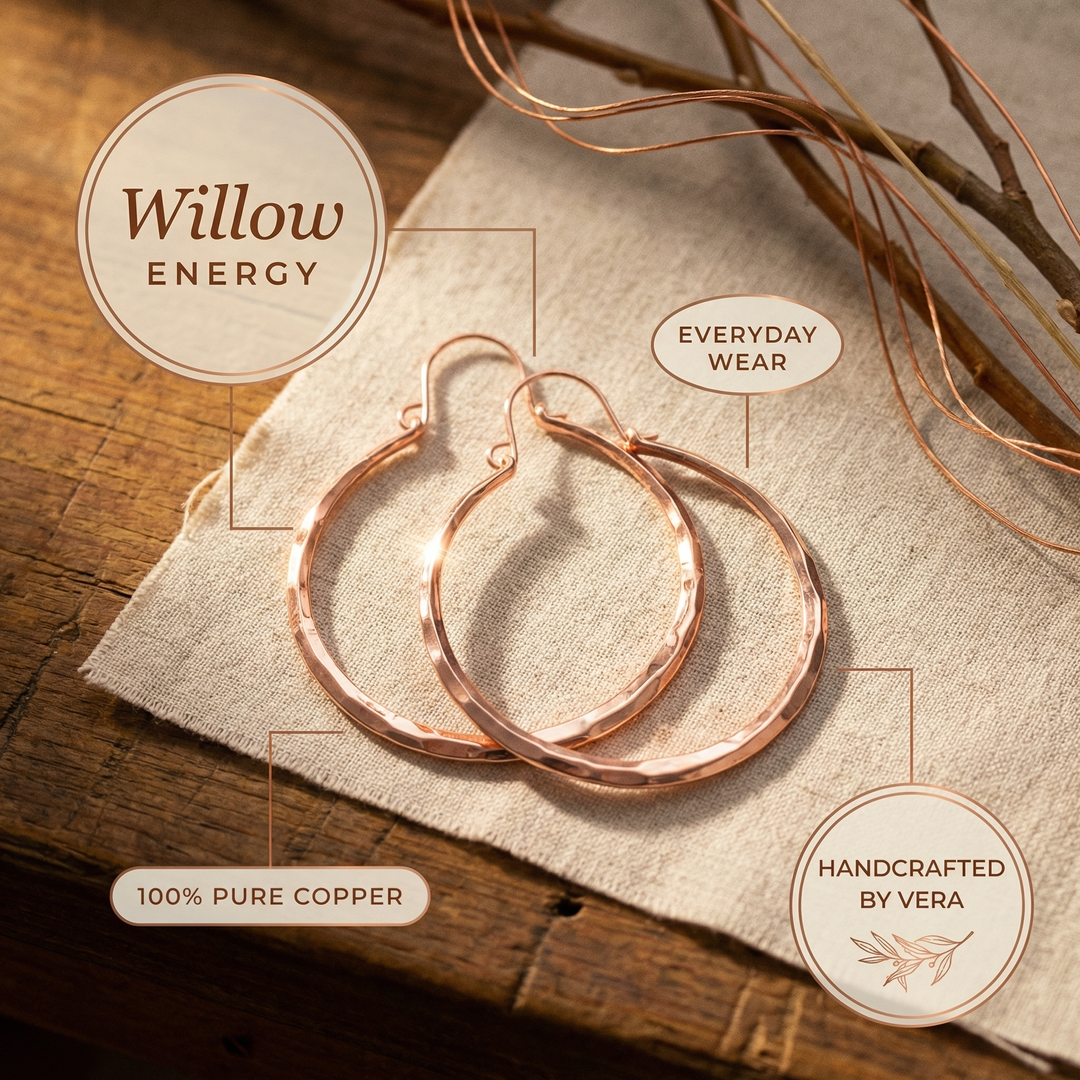 Chloé's Willow Copper Earrings