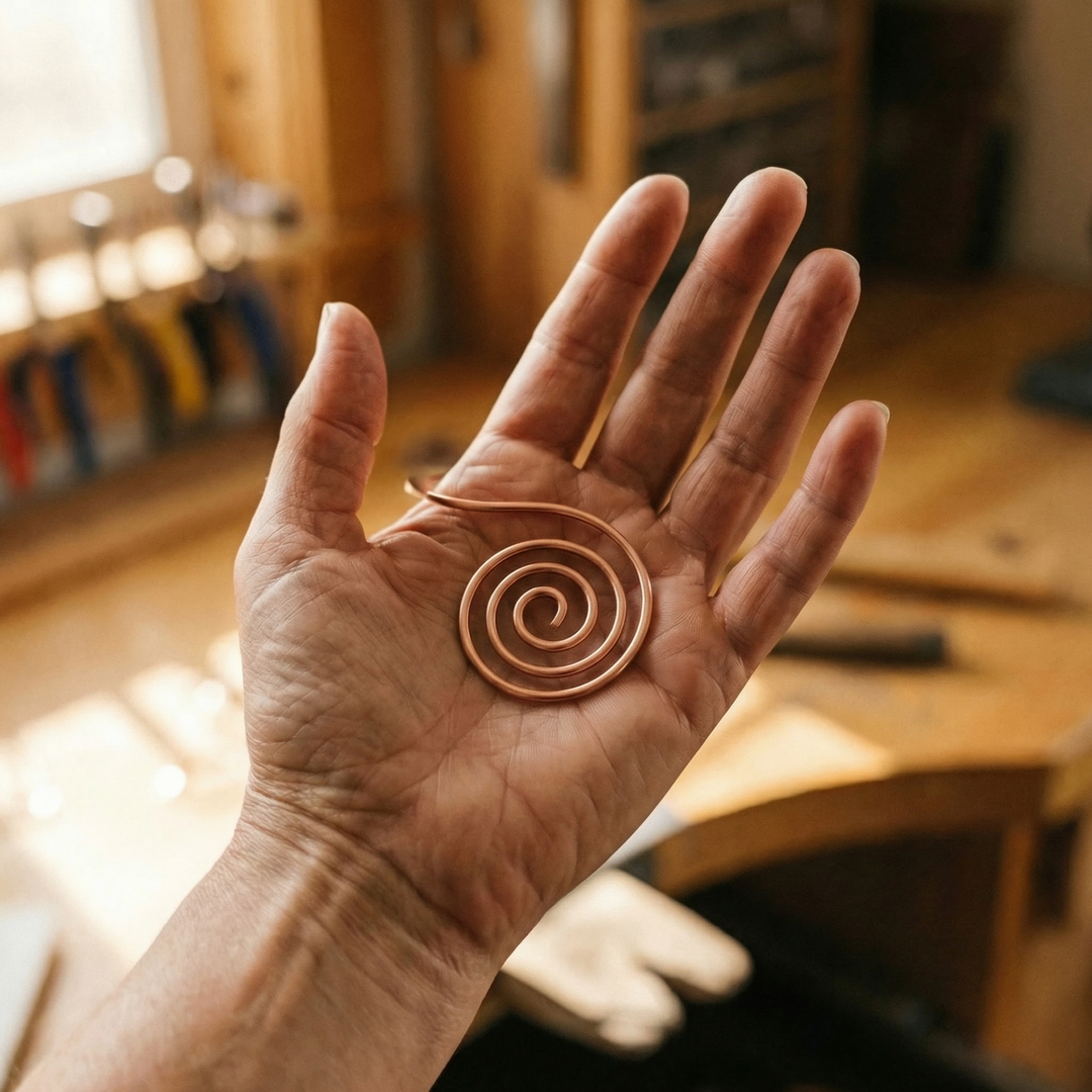 Chloé's Flow Copper Hand Spiral