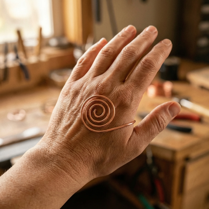 Chloé's Flow Copper Hand Spiral