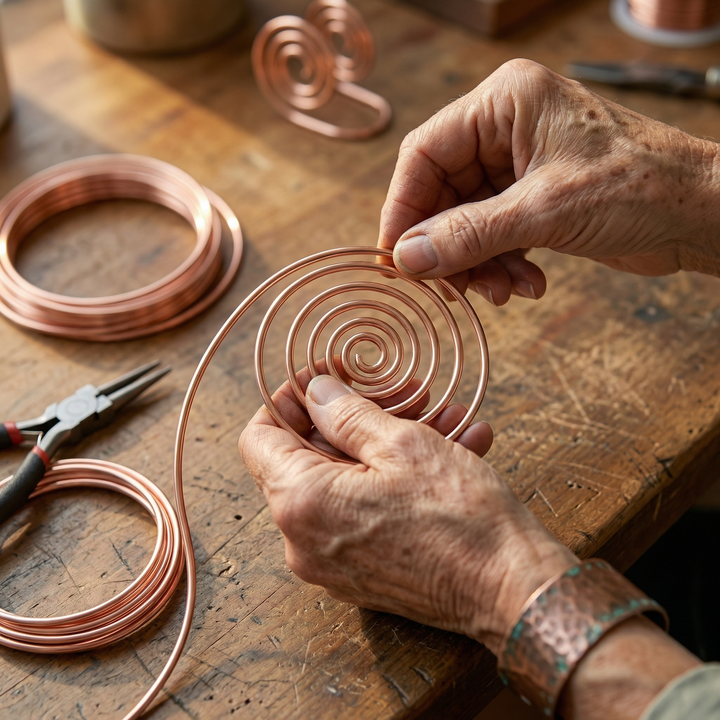 Chloé's Flow Copper Hand Spiral