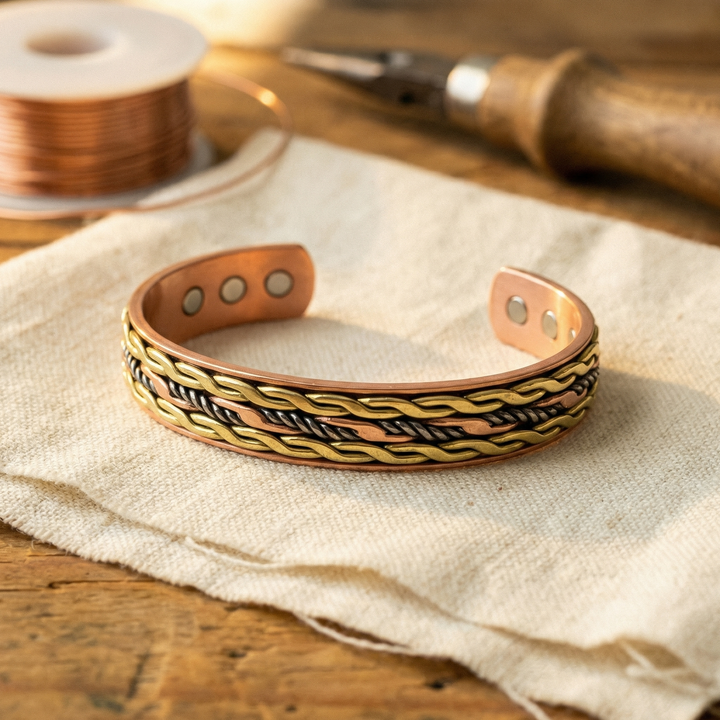 Chloé's Weave Copper Bracelet