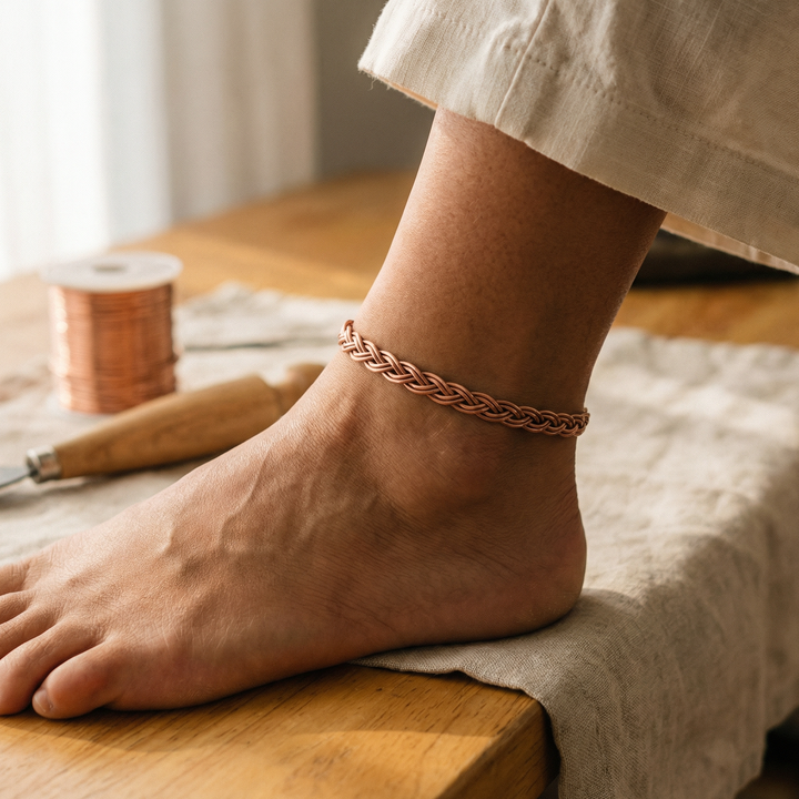 Chloé's Reed Copper Anklet