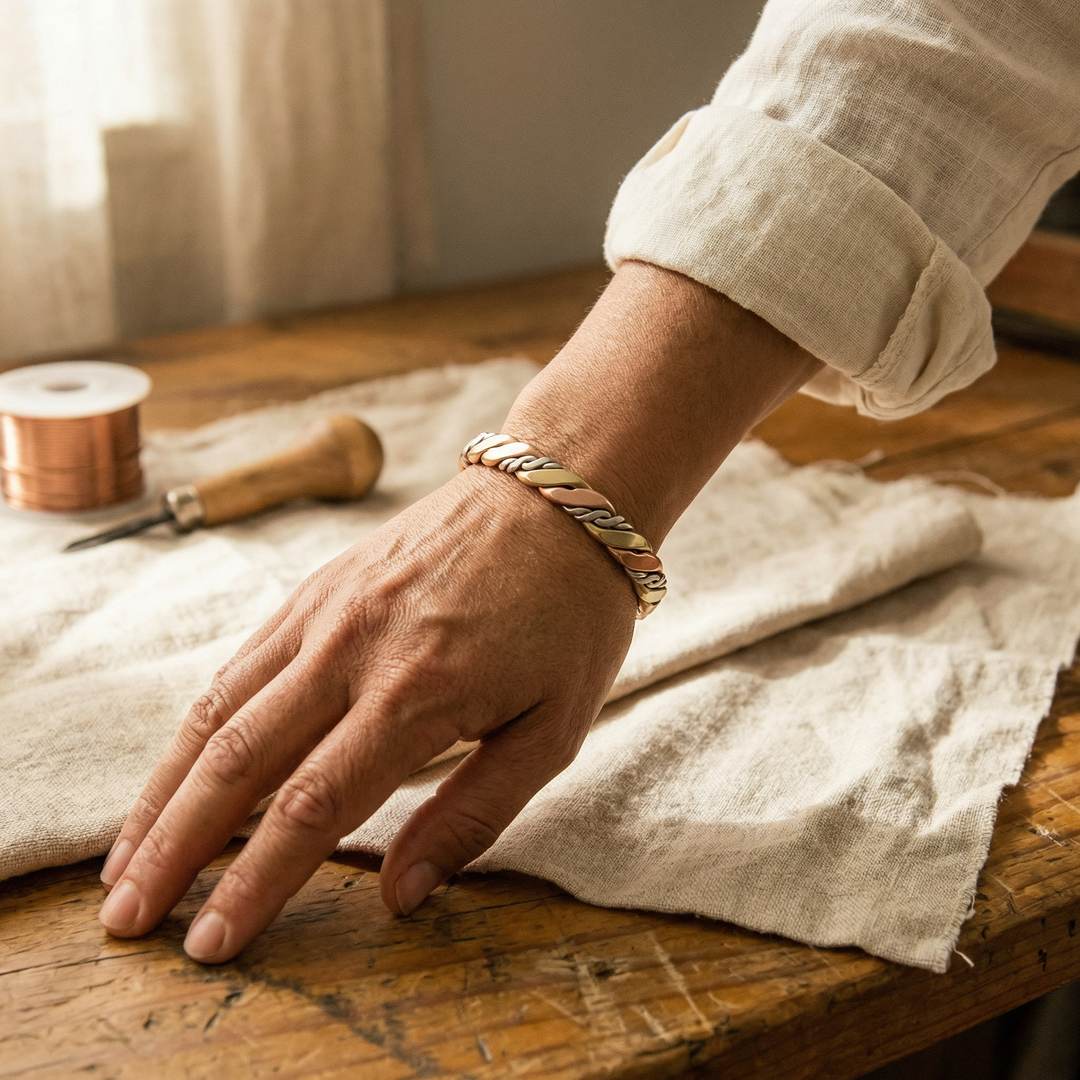 Chloé's Stone Copper Bracelet