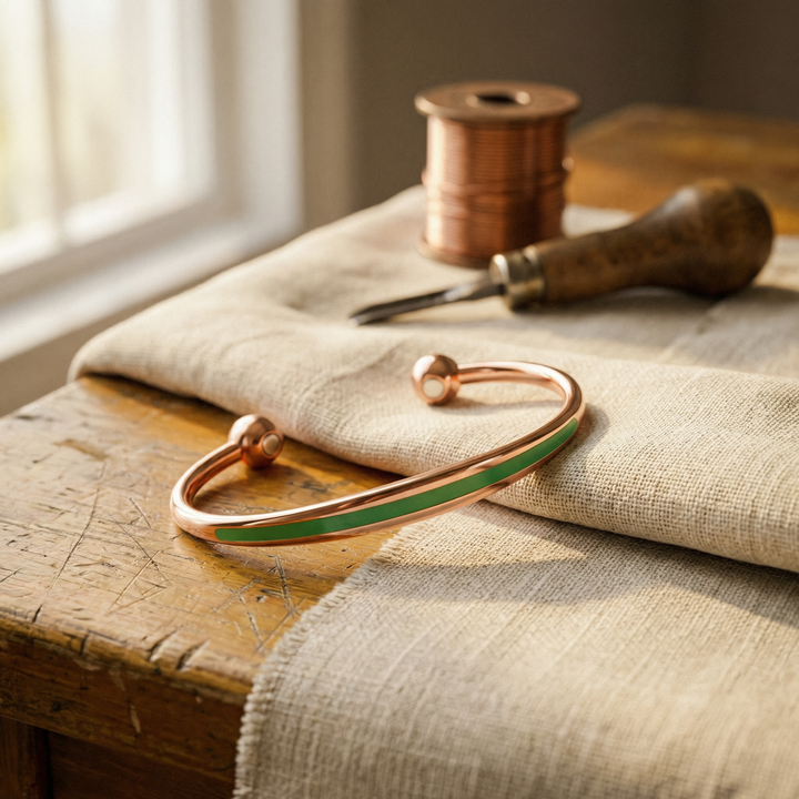 Chloé's Jade Copper Bracelet